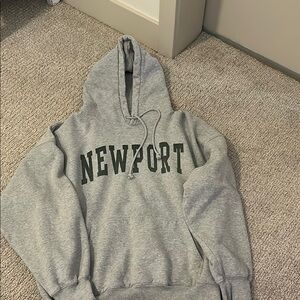 Brandy Melville Gray Newport Hoodie